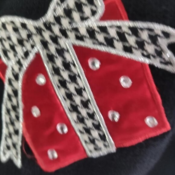 Mandal Bay Women's Christmas Button Down Cardigan Sweater Size Large - Picture 9 of 11